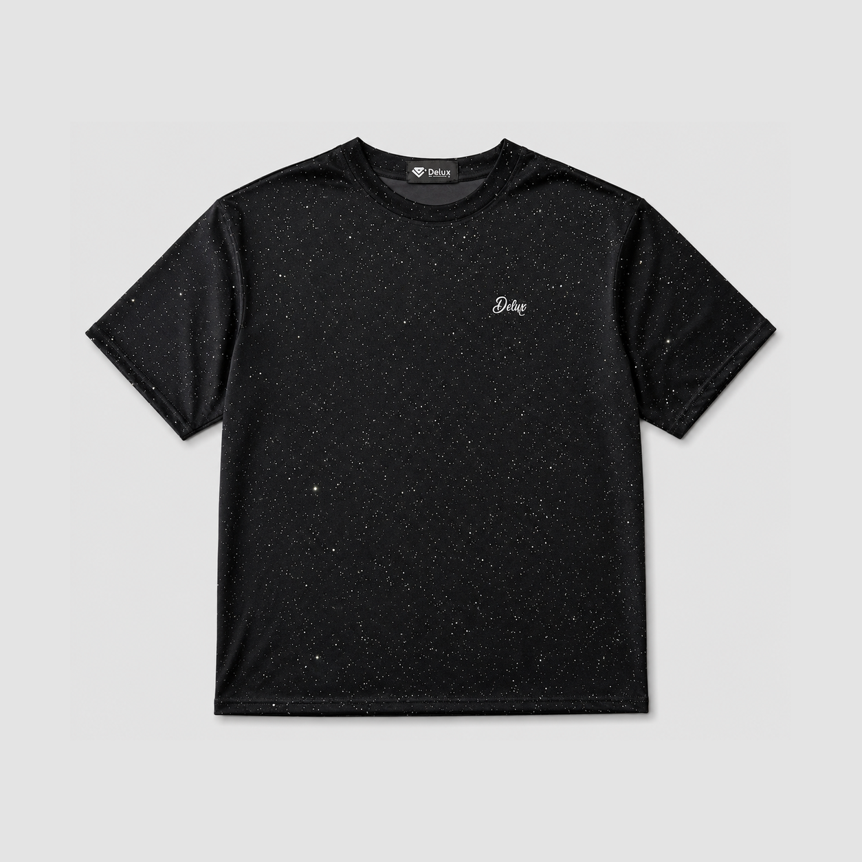 SPACE GLITTER TEE – BLACK