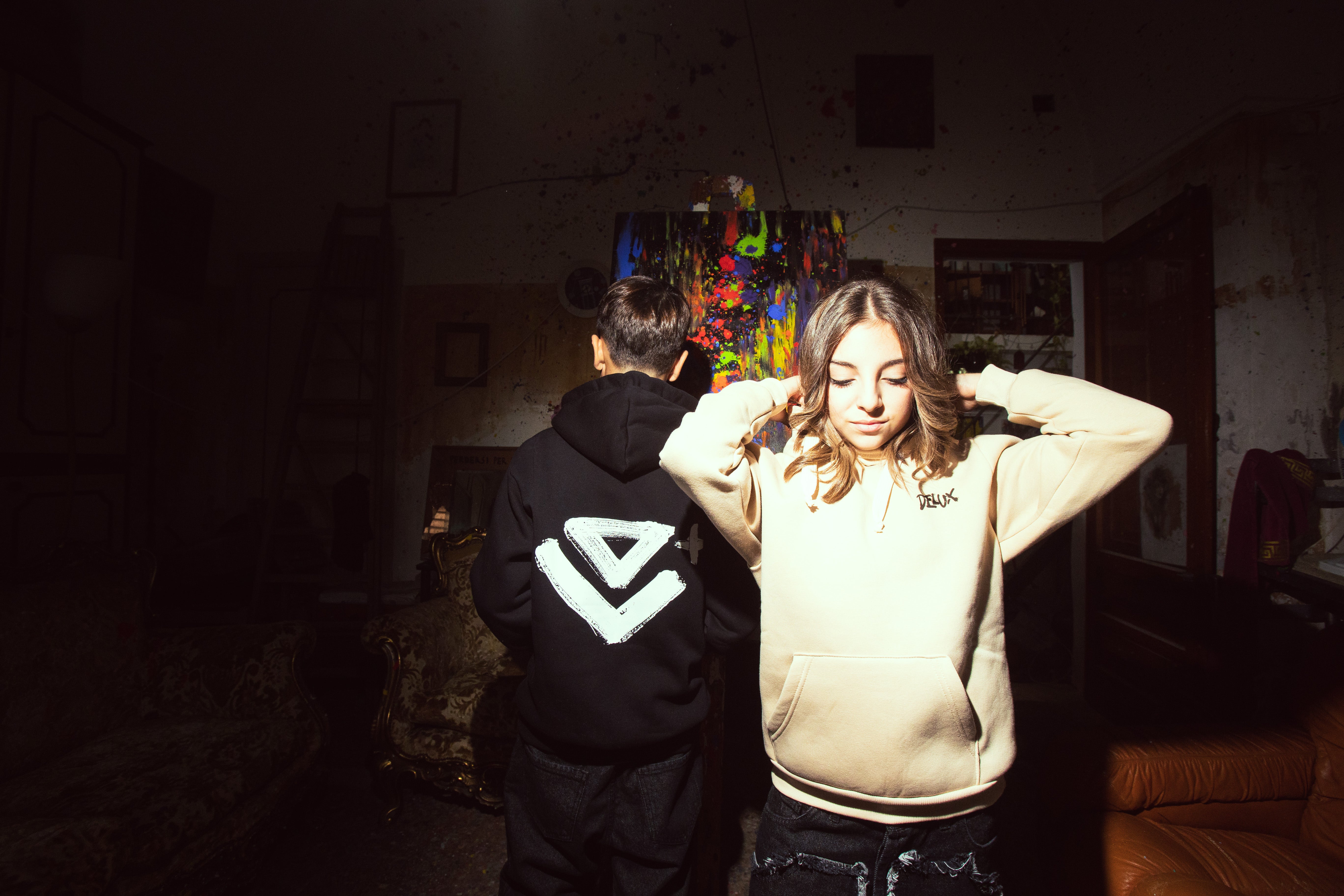 Felpa Kids Delux Paint – Nera