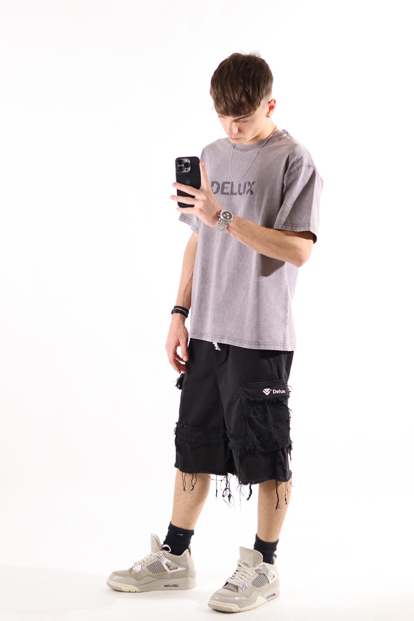 T-Shirt Washed ''Delux Aged'' - Grey