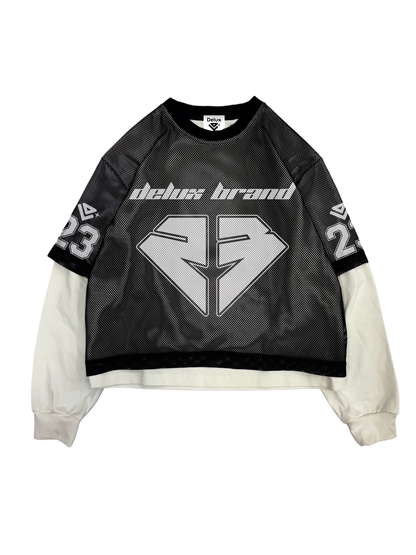 Hoodie Jersey ''23'' - Black/White