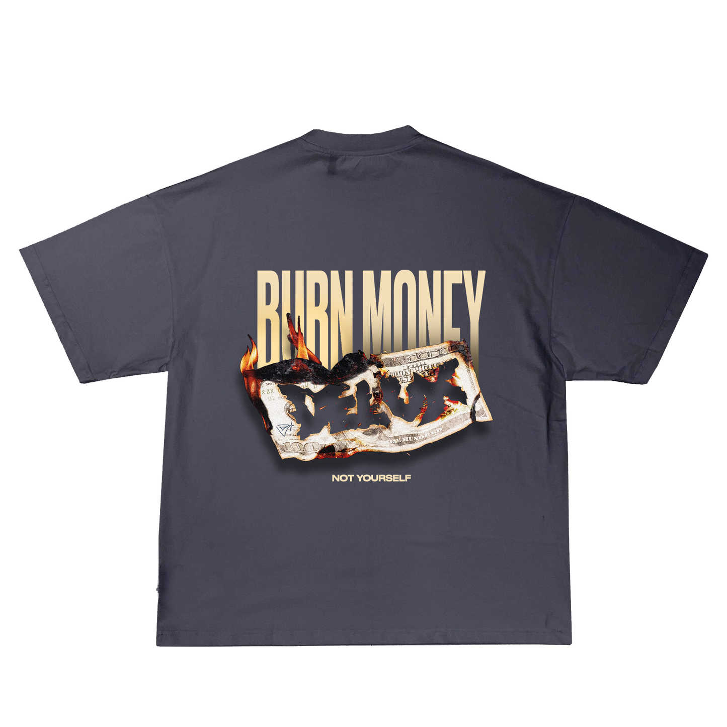 T-Shirt ''BURN'' - Piombo