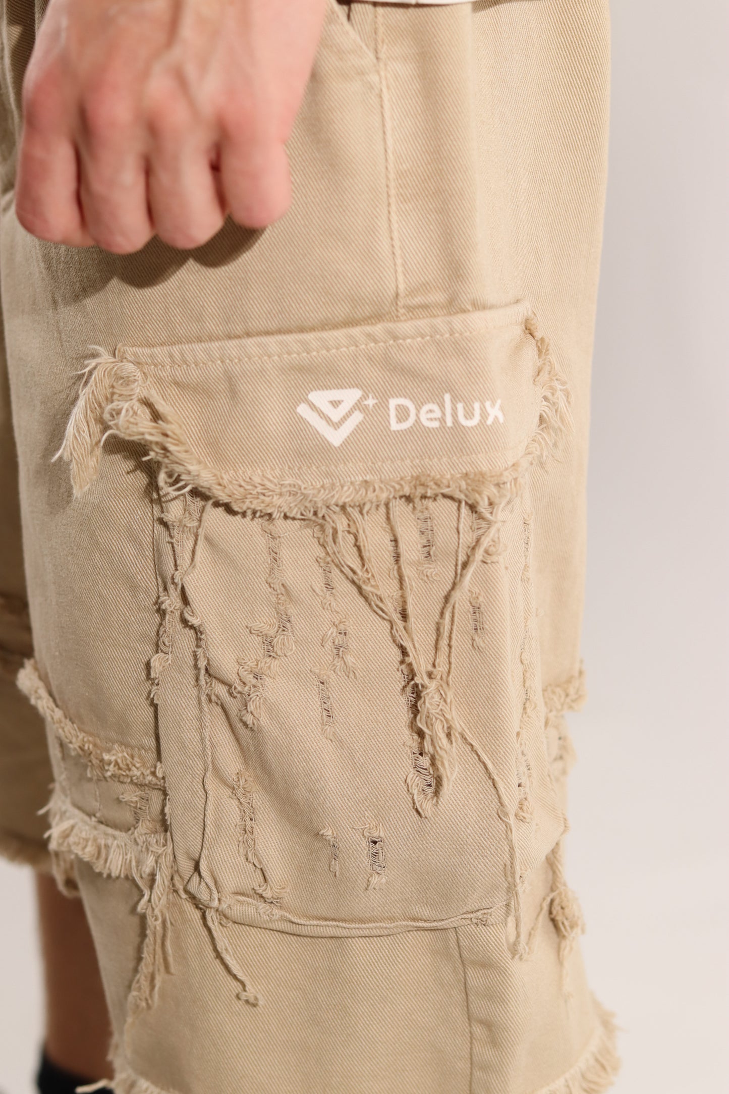 Shorts ''Scratched'' - Beige