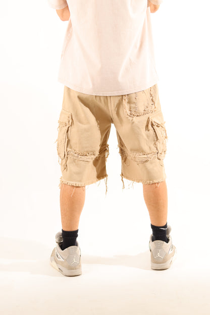 Shorts ''Scratched'' - Beige