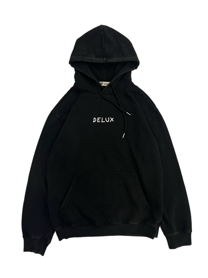 Hoodie Delux ''GRILLZ'' - Black Washed