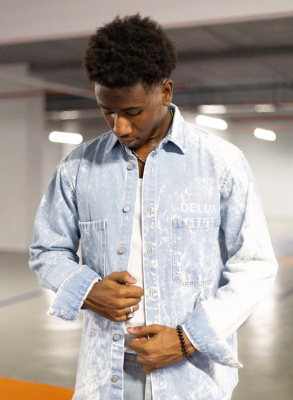 Jeans Jacket Embroidered - Blue