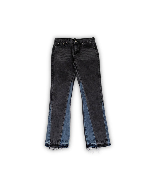 Jeans Flare "Washed Black"