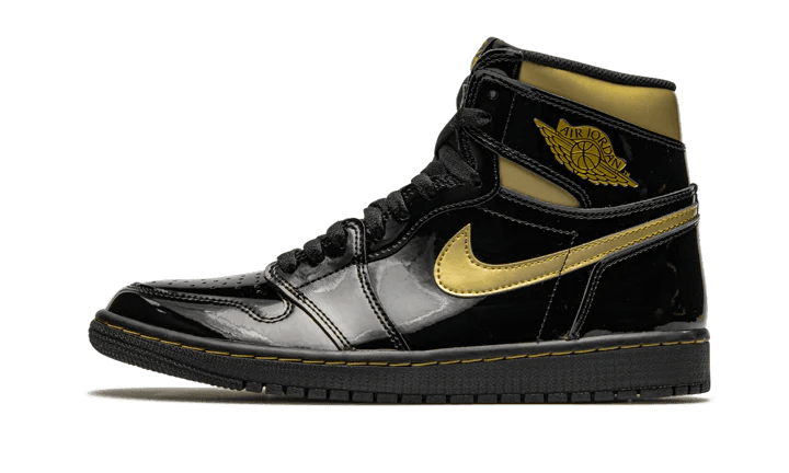 Air Jordan 1 High Black Metallic Gold - Delux Store - Abbigliamento Streetwear & Sneakers