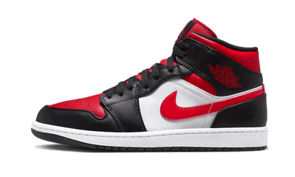 Air Jordan 1 Mid Black White Red - Delux Store - Abbigliamento Streetwear & Sneakers