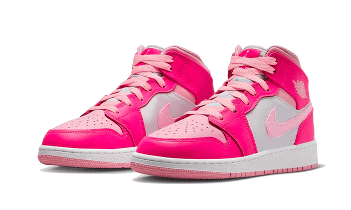 Air Jordan 1 Mid Fierce Pink - Delux Store - Abbigliamento Streetwear & Sneakers