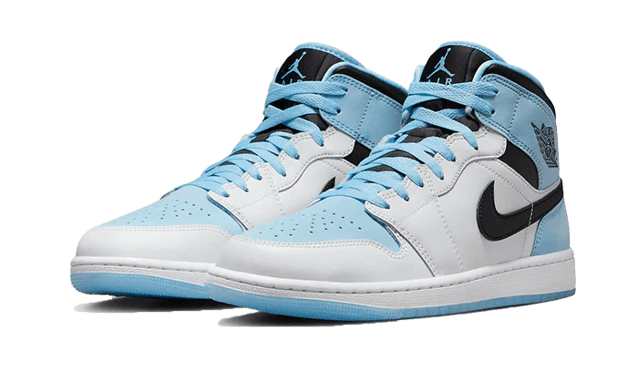 Air Jordan 1 Mid SE Ice Blue Black - Delux Store - Abbigliamento Streetwear & Sneakers