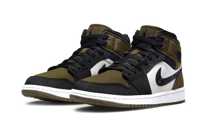 Air Jordan 1 Mid SE Light Olive - Delux Store - Abbigliamento Streetwear & Sneakers