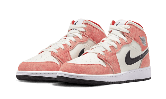 Air Jordan 1 Mid SE Orange Suede - Delux Store - Abbigliamento Streetwear & Sneakers