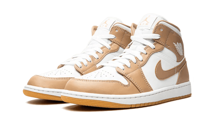 Air Jordan 1 Mid Tan Gum - Delux Store - Abbigliamento Streetwear & Sneakers