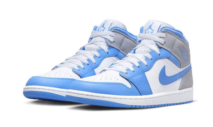 Air Jordan 1 Mid University Blue Grey - Delux Store - Abbigliamento Streetwear & Sneakers