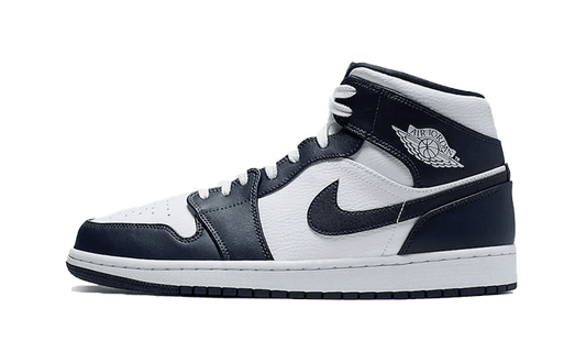 Air Jordan 1 Mid White Metallic Gold Obsidian - Delux Store - Abbigliamento Streetwear & Sneakers