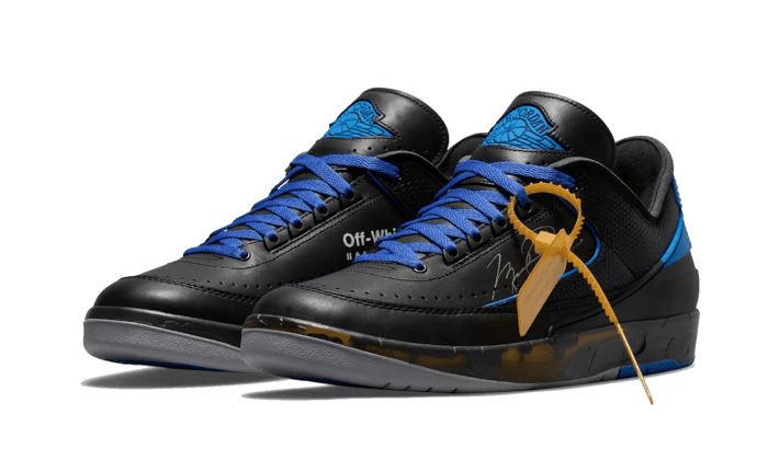 Air Jordan 2 Low Off White Black - Delux Store - Abbigliamento Streetwear & Sneakers