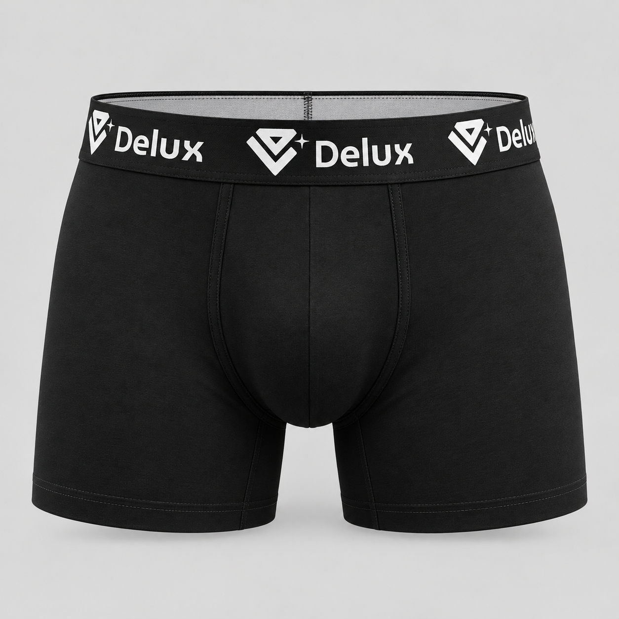 BOXER DELUX BLACK - mockup fronte