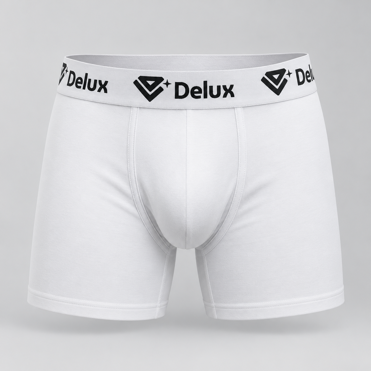 BOXER DELUX WHITE - mockup fronte