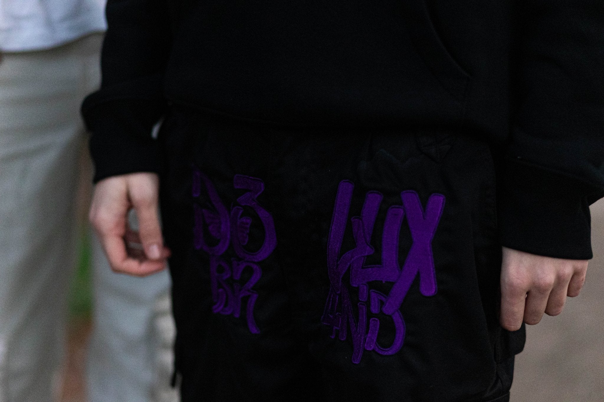 Cargo Pants - Black/Purple - Delux Store - Abbigliamento Streetwear & Sneakers