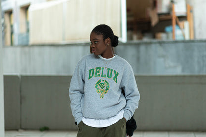 Crewneck ''Collage'' - Grey/Green - Delux Store - Abbigliamento Streetwear & Sneakers