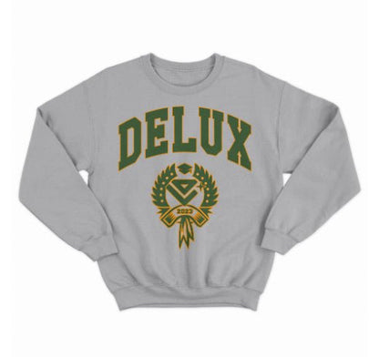 Crewneck ''Collage'' - Grey/Green - Delux Store - Abbigliamento Streetwear & Sneakers