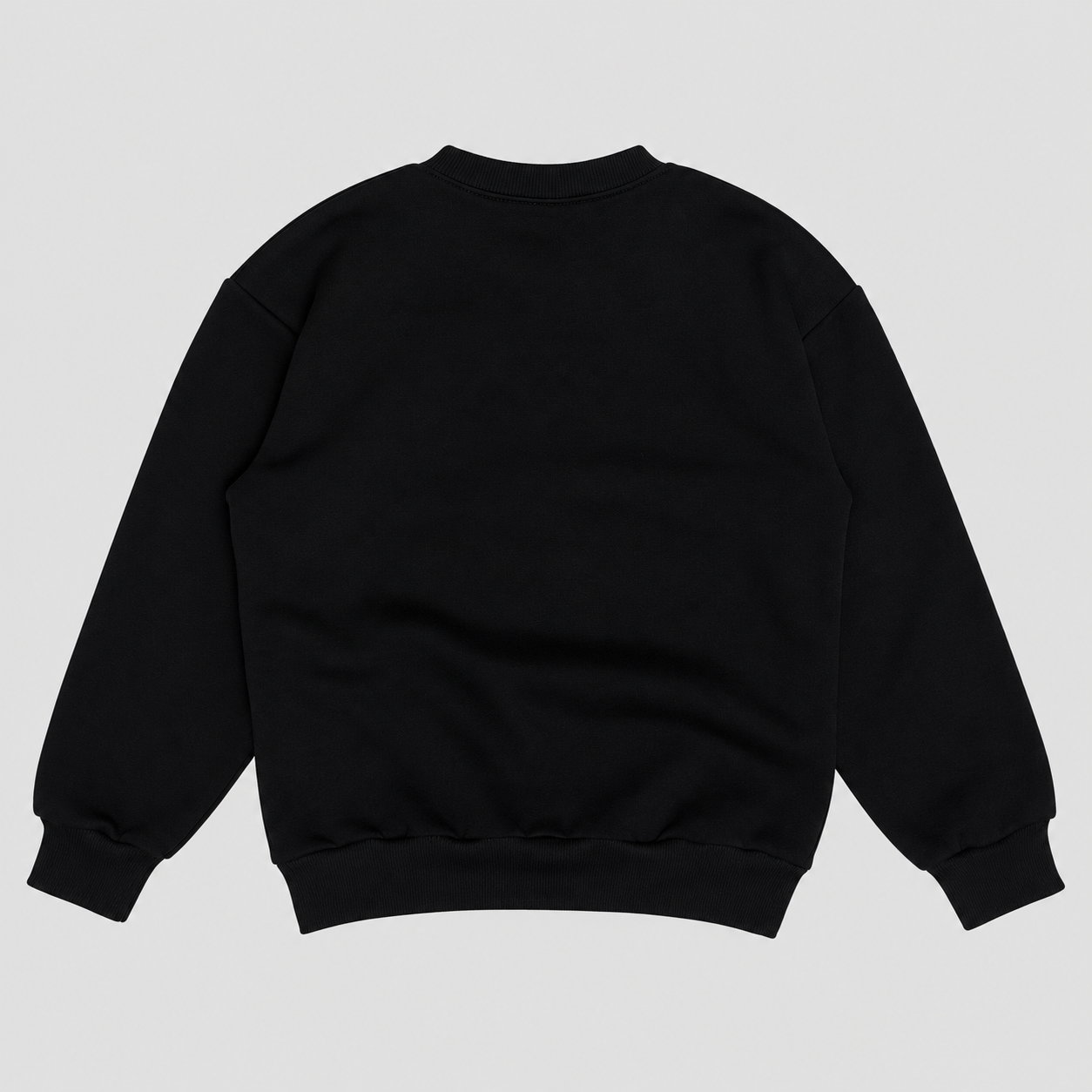 CREWNECK KIDS FRONT LOGO - BLACK retro