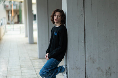 Crewneck ''School Kills'' - Black/Blue - Delux Store - Abbigliamento Streetwear & Sneakers