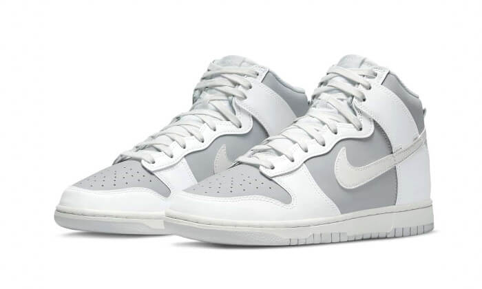 Dunk High Retro Grey White - Delux Store - Abbigliamento Streetwear & Sneakers