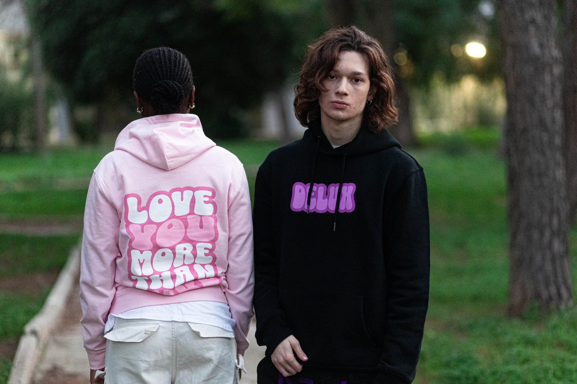 Felpa ''Love You'' - Soft Pink - Delux Store - Abbigliamento Streetwear & Sneakers