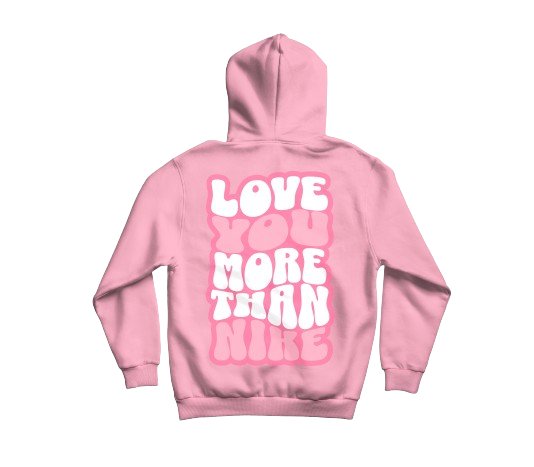 Felpa ''Love You'' - Soft Pink - Delux Store - Abbigliamento Streetwear & Sneakers