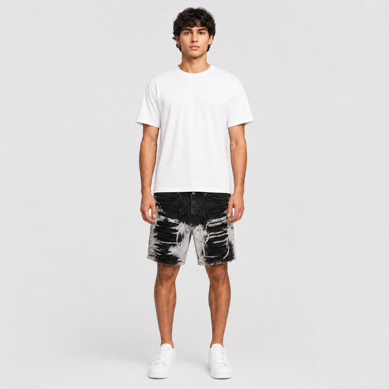 SHORTS ZEBRA – WASHED BLACK