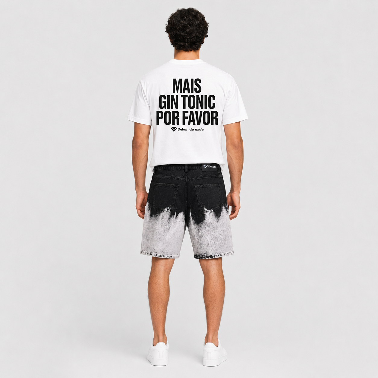 SHORTS ZEBRA – WASHED BLACK