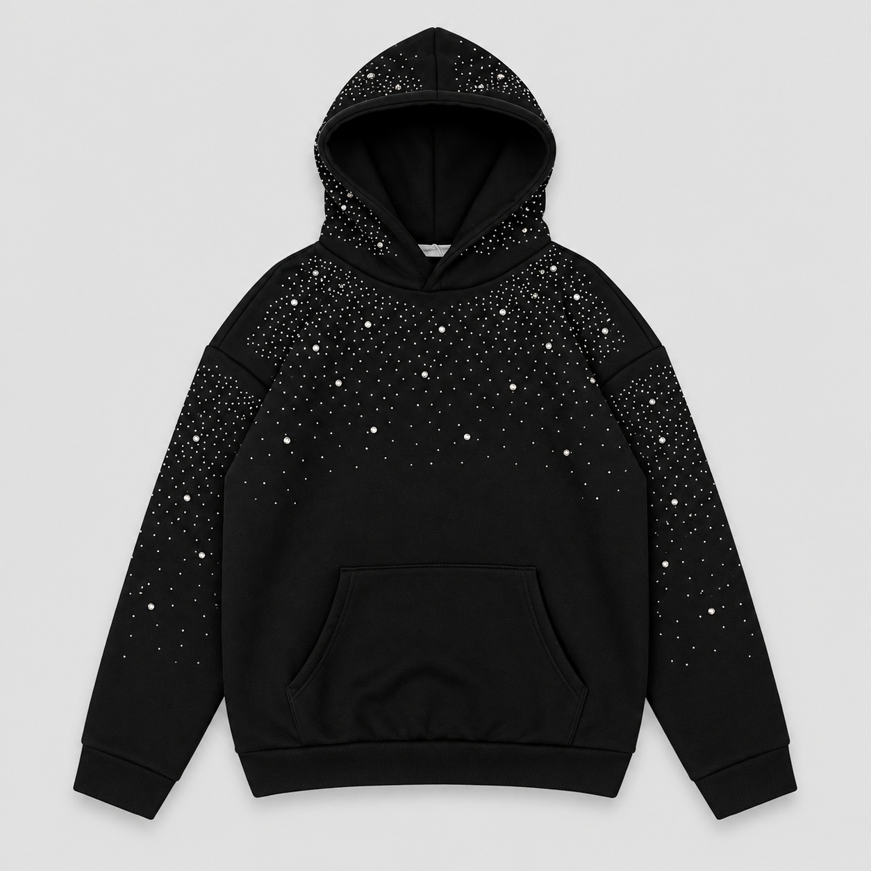 Hoodie Diamond Black - retro