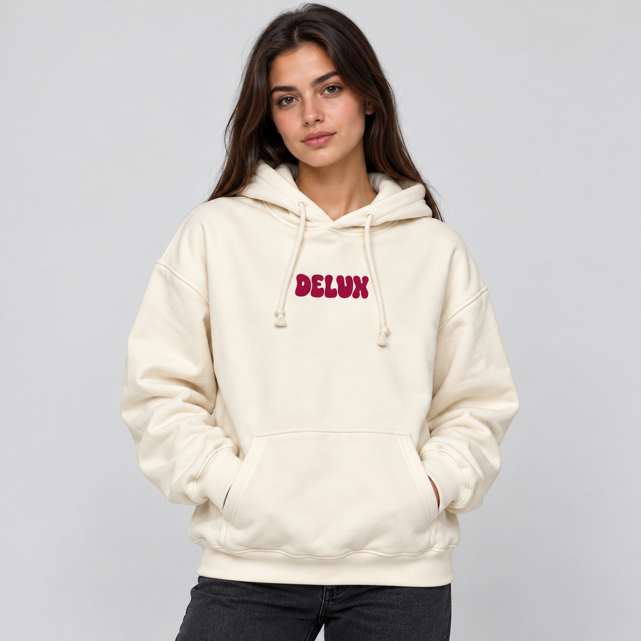 HOODIE KIDS SONO UNICA - WHITE — secondo indossato