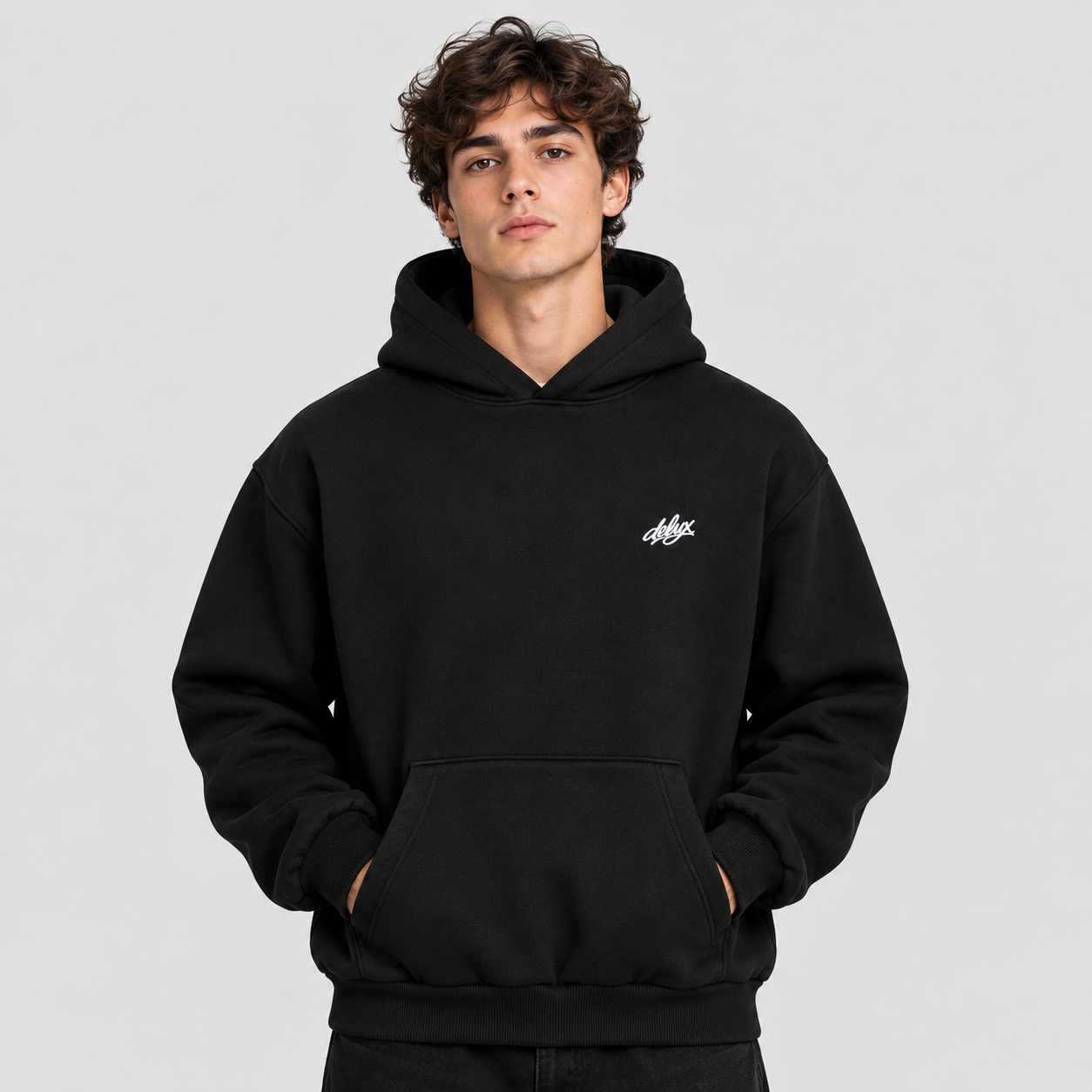 Hoodie Logo 26 Black – indosso adulto