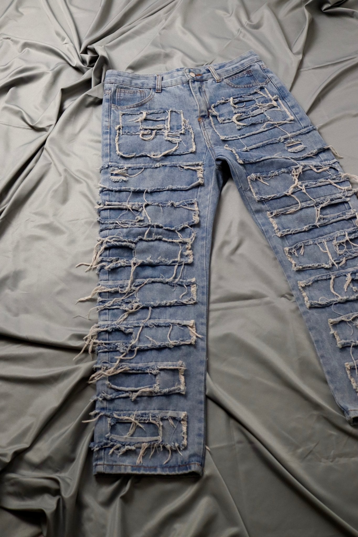 Jeans ''Distressed'' - Blue - Delux Store - Abbigliamento Streetwear & Sneakers