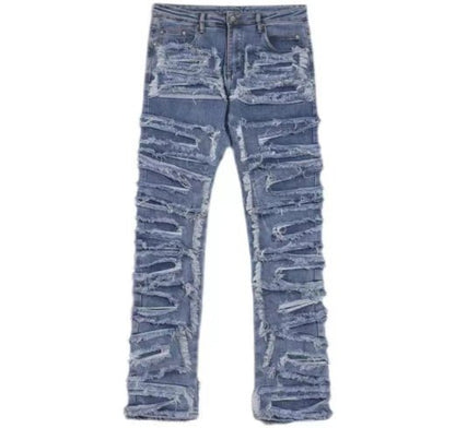 Jeans ''Distressed'' - Blue - Delux Store - Abbigliamento Streetwear & Sneakers