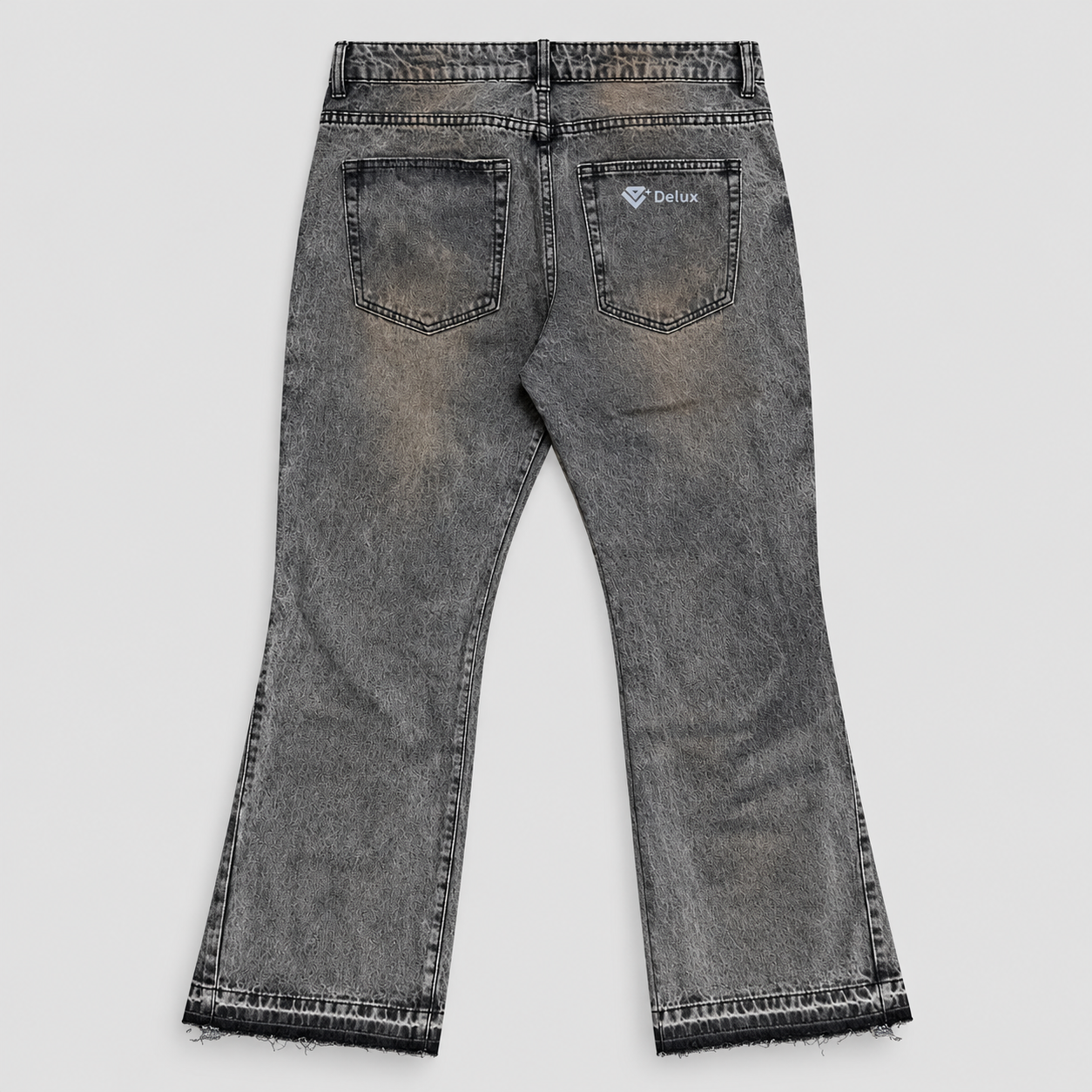 JEANS FLARE VINTAGE - GREY — retro