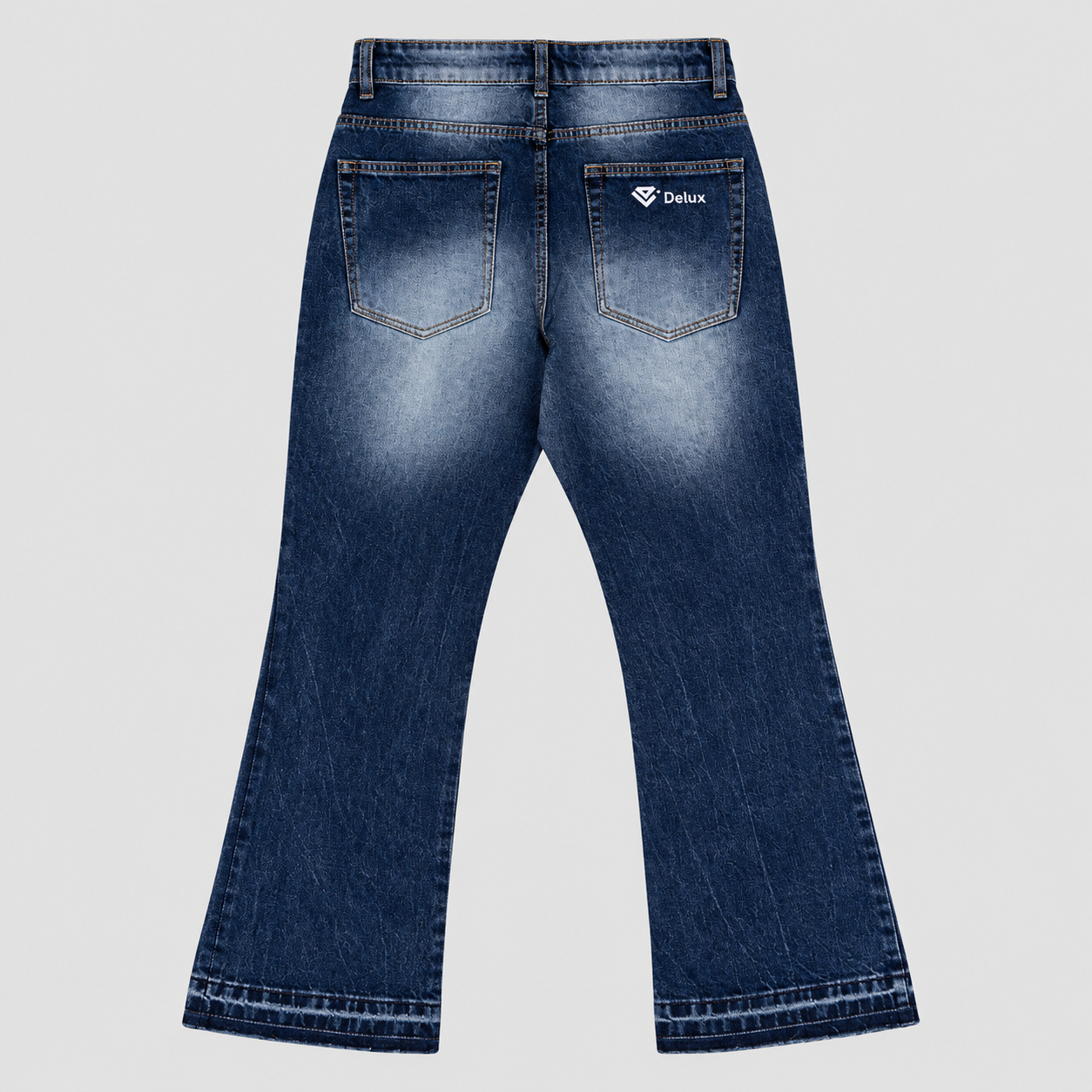 Jeans Kids Flare Blue Delux - retro