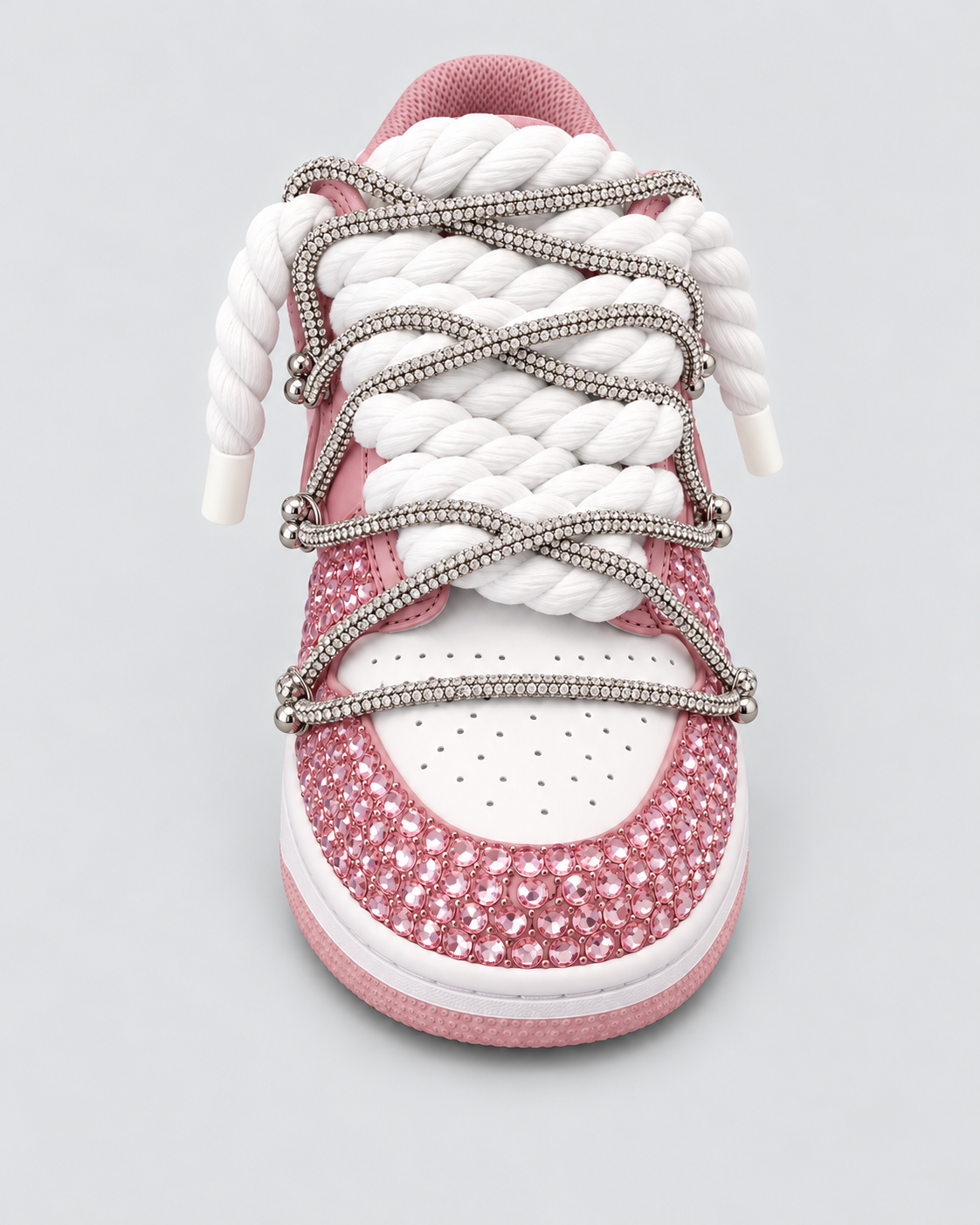 Nike Dunk Swarovski PINK custom - frontale