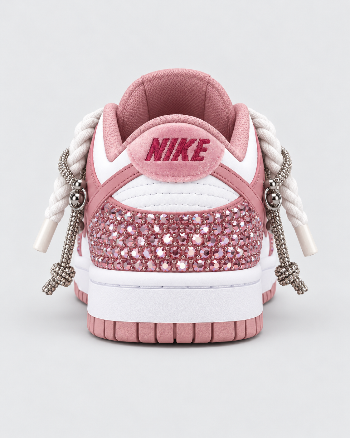Nike Dunk Swarovski PINK custom - retro alto