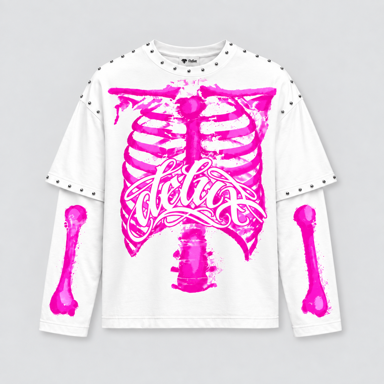CREWNECK SKELETON - WHITE