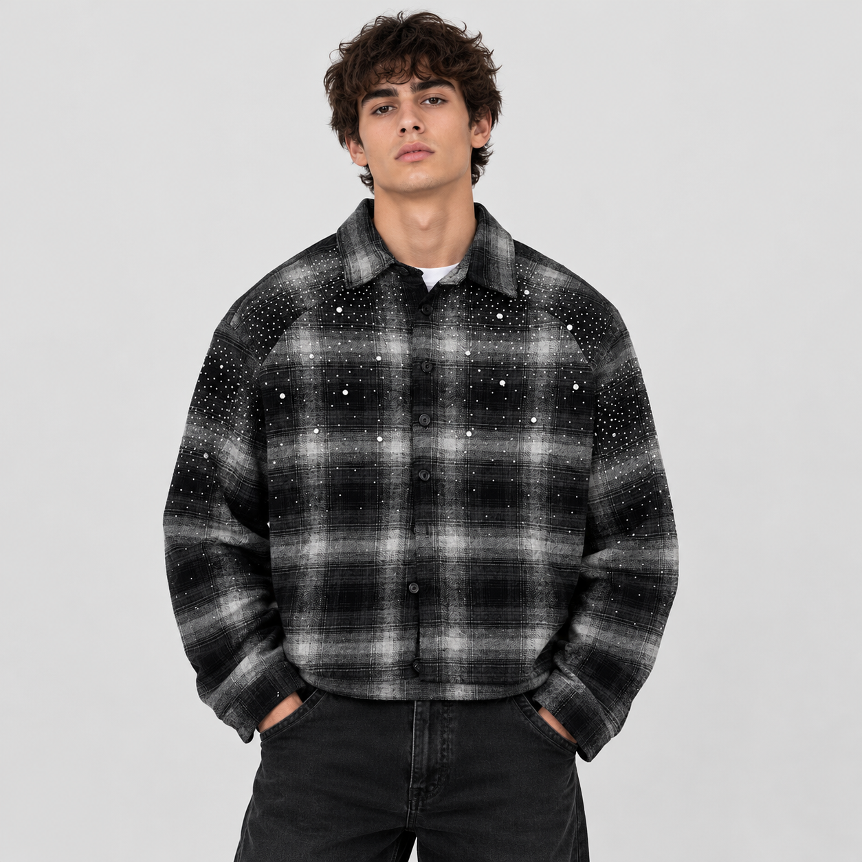Shirt Diamond Love Black - indossato