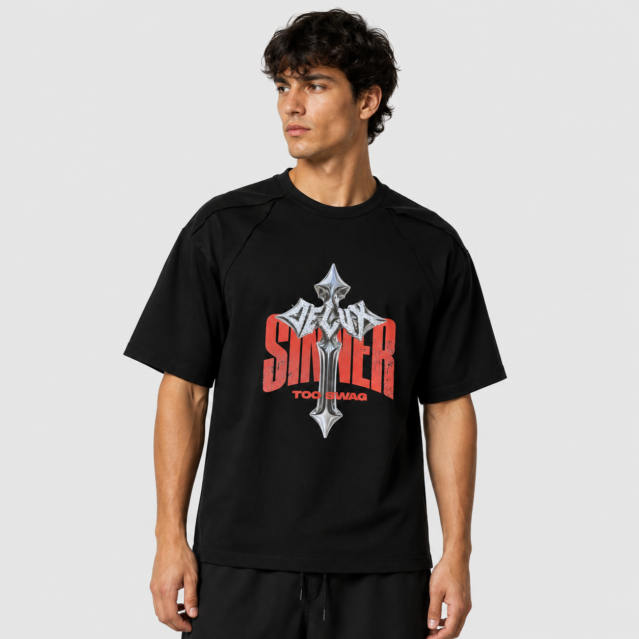 SINNER TEE – BLACK