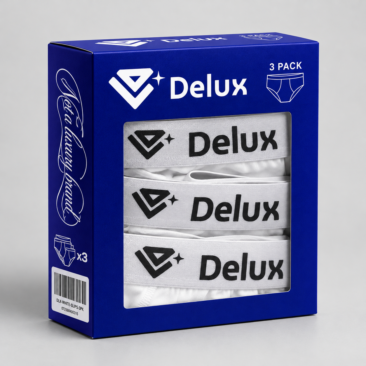 SLIP DELUX WHITE - confezione tripack da 3