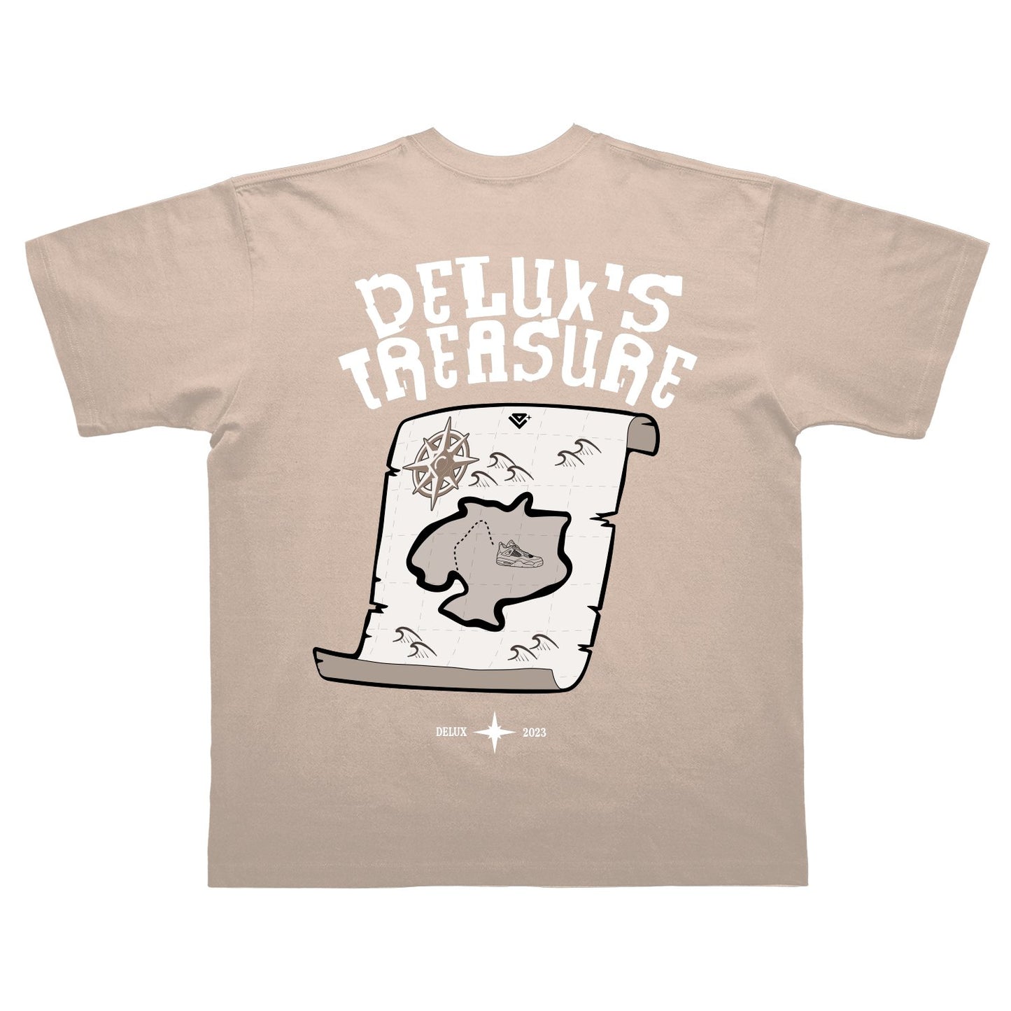 T-Shirt ''Delux's Treasure'' - Sand - Delux Store - Abbigliamento Streetwear & Sneakers