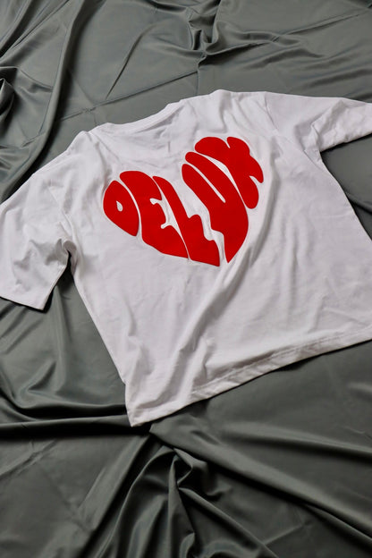 T-Shirt ''NO LOVE'' - Bianca - Delux Store - Abbigliamento Streetwear & Sneakers