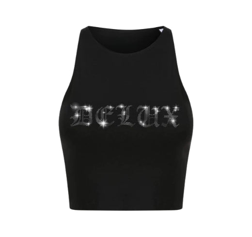 Top ‘’Strass’’ - Nero - Delux Store - Abbigliamento Streetwear & Sneakers