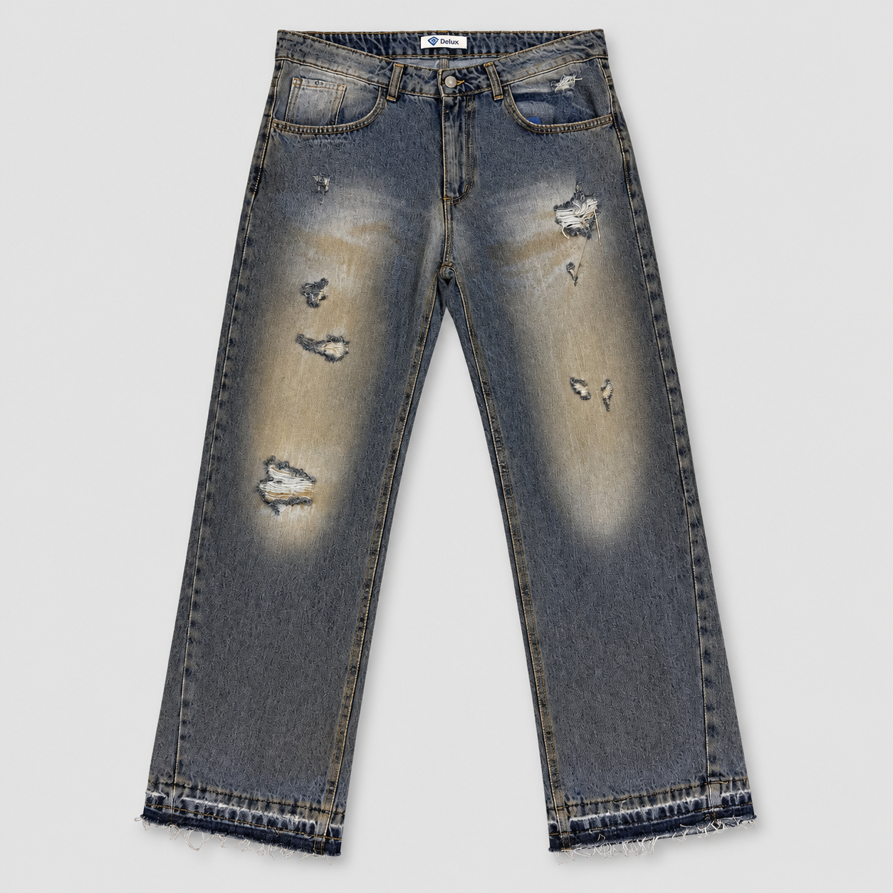 VINTAGE LOOSE FIT JEANS – BLUE fronte