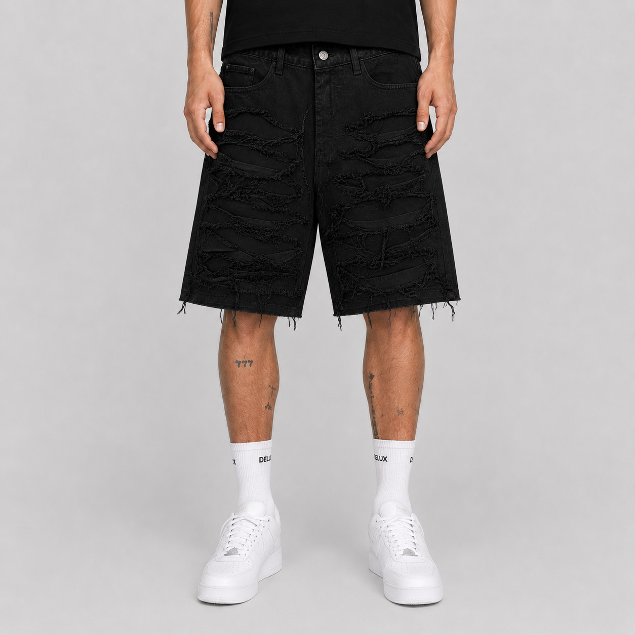 SHORTS ZEBRA - BLACK